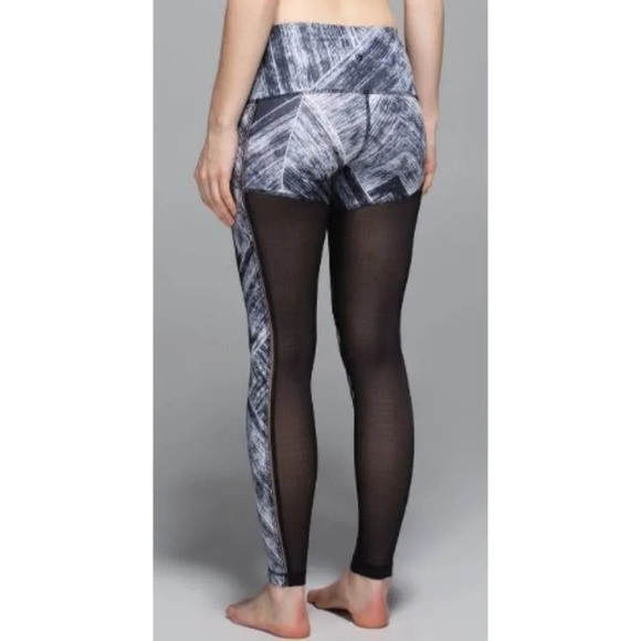 Lululemon Hot To Street Pant Heat Wave White Black / Black-sz 6 - Picture 5 of 8